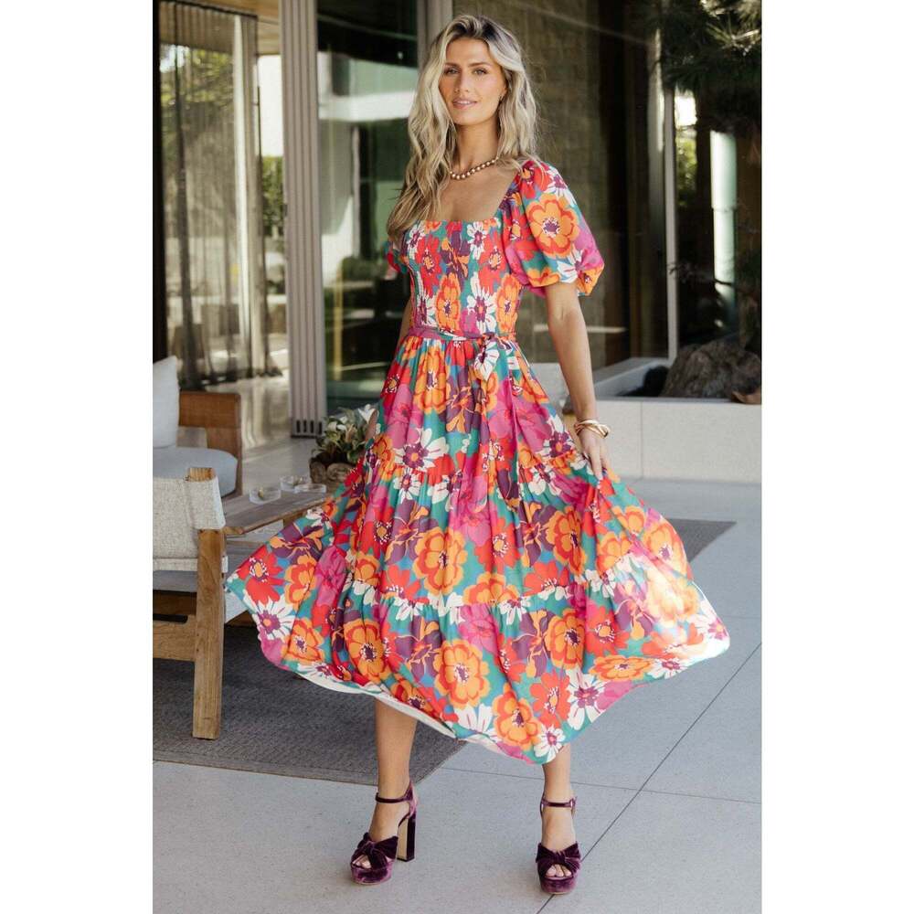 NWT Baltic Born Mazatlan Maxi Dress | Multi Floral Size L